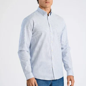 OXford cotton shirt with optical